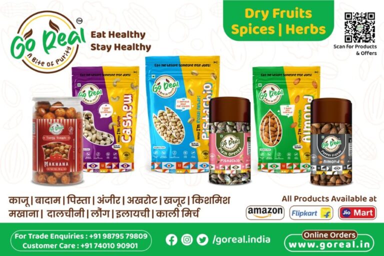 GO REAL – A Bite of Purity: Premium Food Brand Launches in Gujarat and Across India, Offering a Wide Range of Premium & Flavored Dry Fruits and Makhana