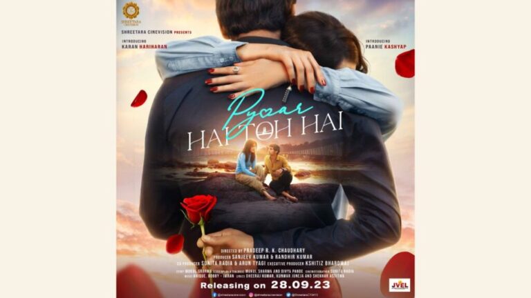 “Pyaar Hai Toh Hai” Poster Unveiled: A Captivating Blend of Shadows and Gradients, Inviting You to Experience Love’s Timeless Journey!