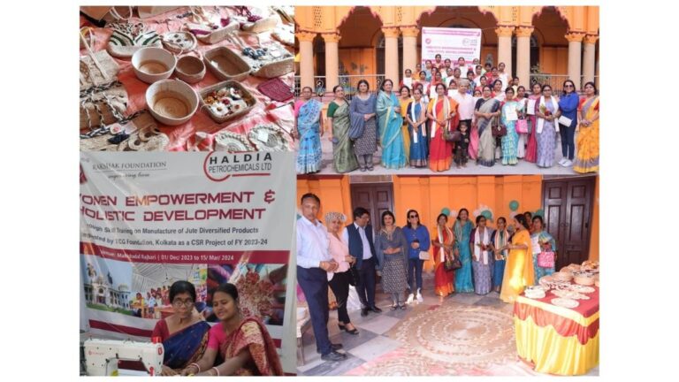 Rakshak join hand with Haldia Petrochemicals to empowering rural women in Haldia training Jute products
