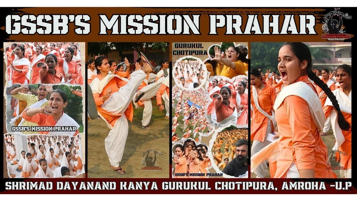 Grandmaster Shifuji’s Mission Prahar Empowers 1100 Girls at Amroha’s Kanya Gurukul