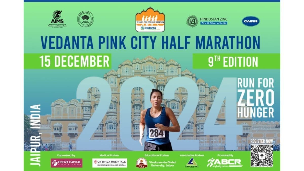 Vedanta Pink City Half Marathon Is Back On 15 December 2024 With – Runforzerohunger