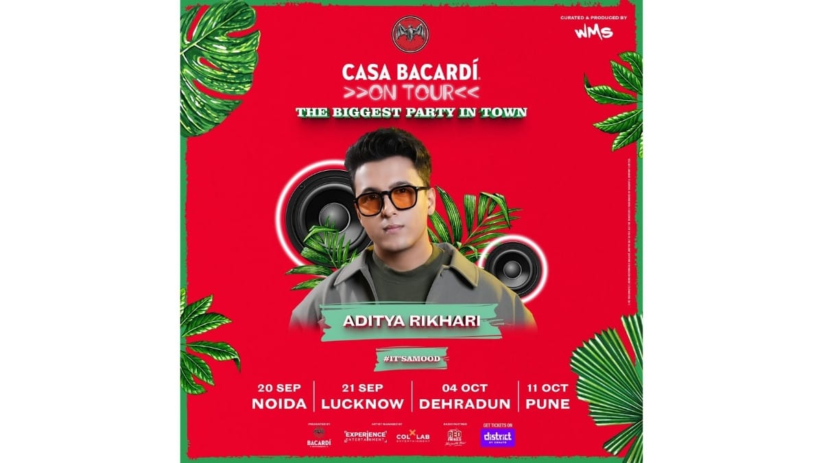 Casa BACARDÍ On Tour Set to Bring Aditya Rikhari Live to Noida, Lucknow, Dehradun & Pune