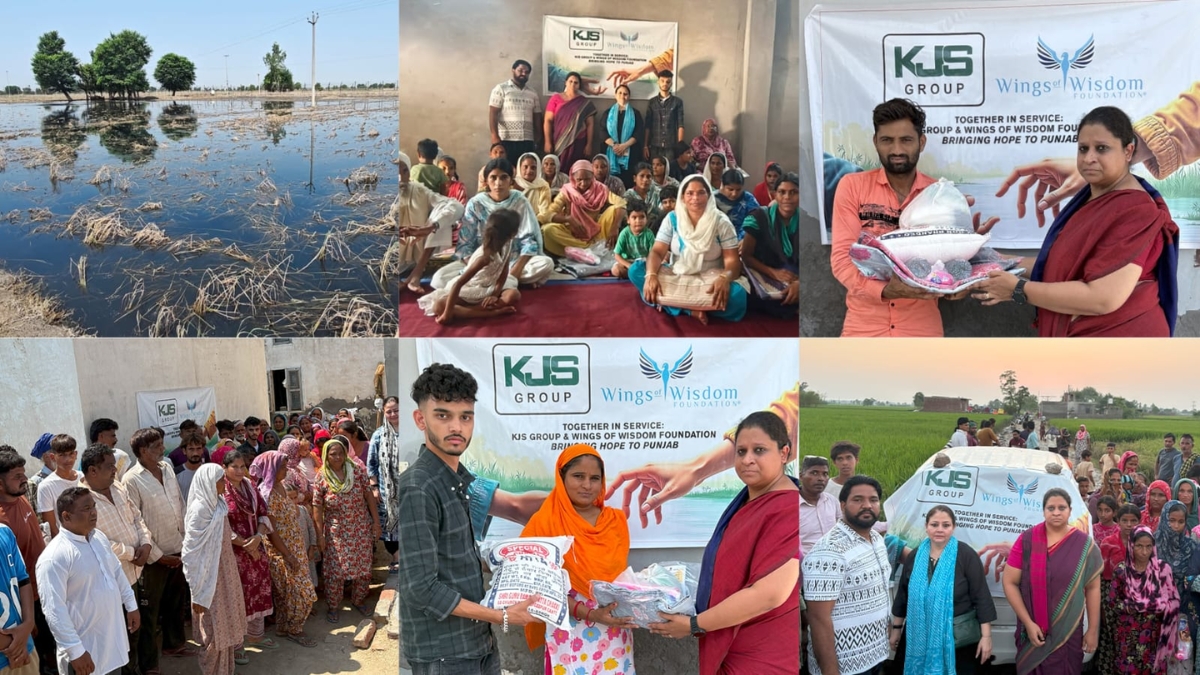 Wings of Wisdom Foundation & KJS Ahluwalia Group of Companies Extend Flood Relief to 500 Families in Punjab