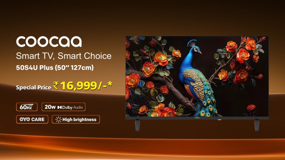 Coocaa Sets a New Benchmark in India’s Smart TV Market with the Launch of the 50-inch S4U Plus at Just Rs 16,999