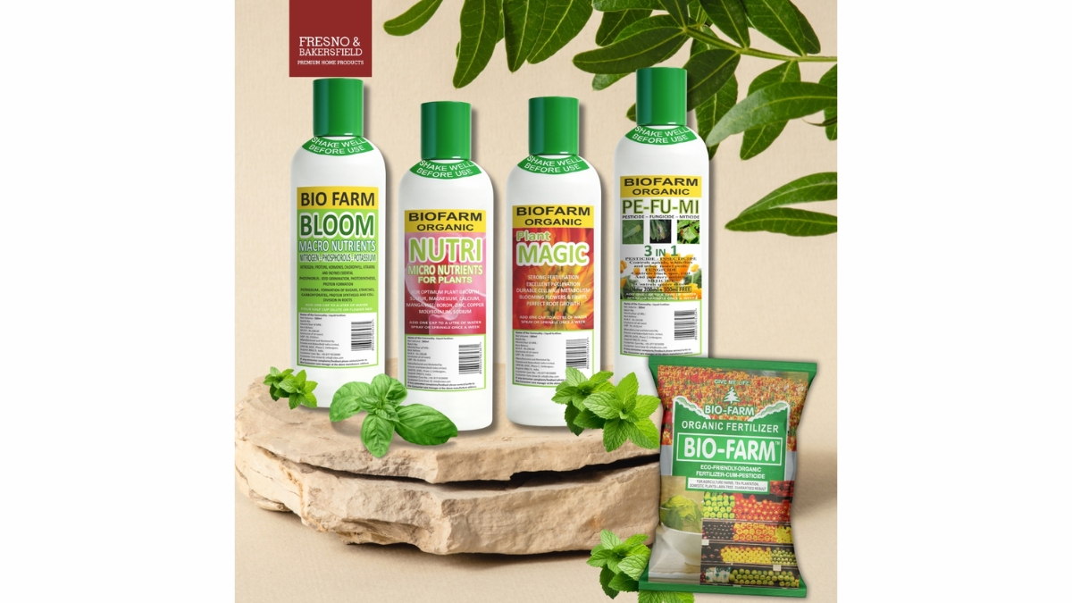 Fresno and Bakersfield India Limited launches BIOFARM Natural Fertilisers for Indoor Plants and Farm Lands.