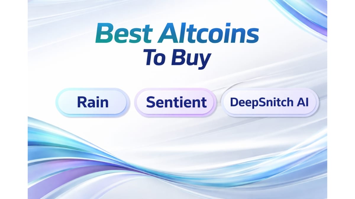 Best Altcoins to Buy 2026: DeepSnitch AI Explodes 143% as Rain and Sentient Holders Rush In, PwC Report Reveals Uneven Crypto Growth Across Regions