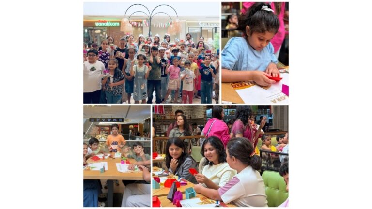 One Paper, Endless Possibilities: Children Discover the Art of Origami at Palladium Ahmedabad