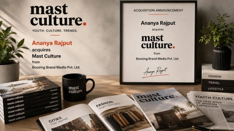 Ananya Rajput Acquires Mast Culture, Announces New Vision for a Global Youth Culture and Lifestyle Media Platform