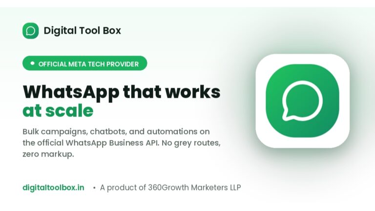 Digital Tool Box Operates as an official Meta Tech Provider, bringing ban-safe WhatsApp marketing to Indian SMBs