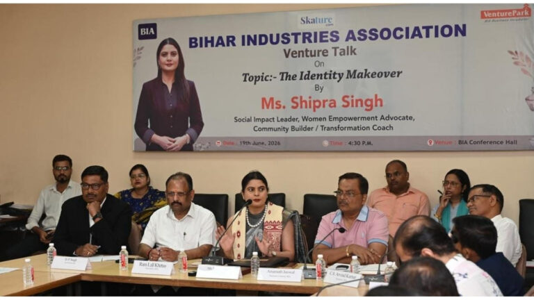 Mrs. Universe Creativity 2023 Shipra Singh Inspires Entrepreneurs and Business Leaders at Bihar Industries Association with Her Signature Program, “The Identity Makeover”