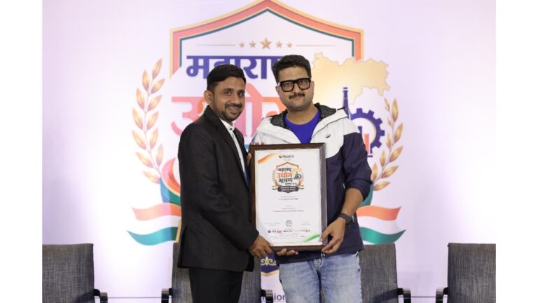 Mr. Nilesh Lalchand Patil of Sun Cable Industry Honoured for Excellence in Industrial Cable Solutions at Maharashtra Udyog Bhushan Puraskar 2026