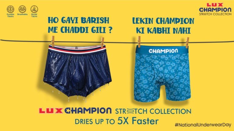 LUX Champion breaks away from the usual comfort conversation with a cheeky monsoon campaign