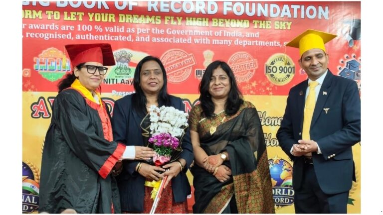 Magic Book of records felicitates Neha Nalin Pawaskar for her outstanding achievement