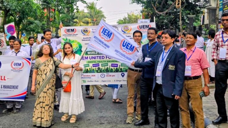 1,200 IEM Students, Faculty join Mental Health Awareness Rally in Kolkata