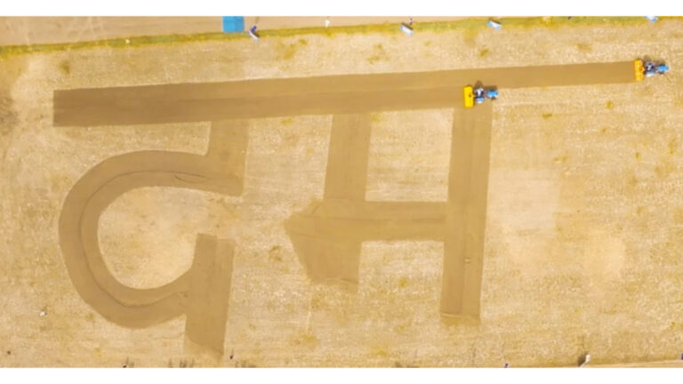 Sonalika Tractors sets world record with the largest inscription of ‘दम’ (DUM) on land, spanning 34,000 sq. ft.